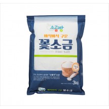 꽃소금 구운 소금 3kg