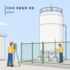 기초의 부등침하 측정 기술용역